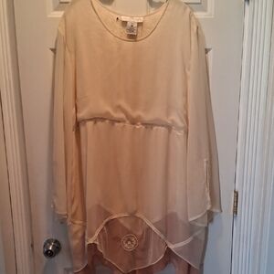 Chic Cream Women's 3x Tunic Top